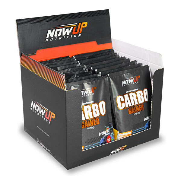 Nowup Nutrition 82 GR Karışık Meyve Aromalı Tekli Saşe Kas Gelişimi ve Enerji Desteği Carbo Gainer