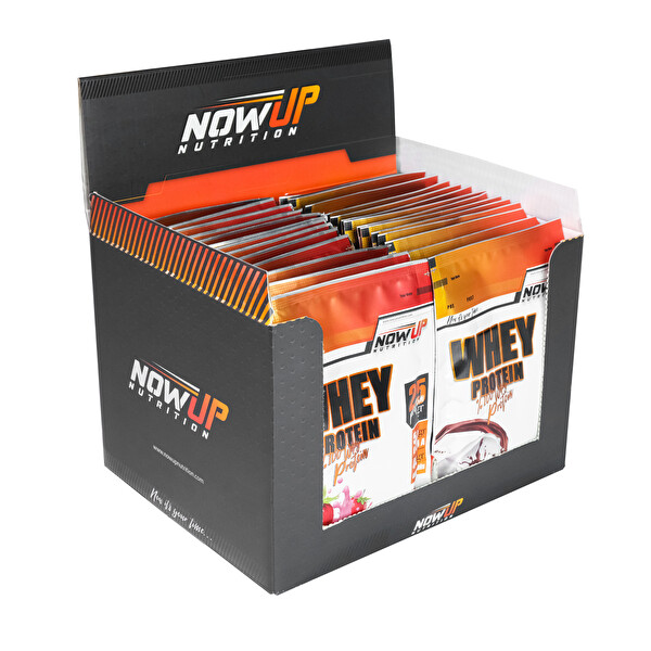 Nowup Nutrition %100 Whey Protein Tozu Çilek & Çikolata Aromalı - 36G x 30 Saşe - 1080 GR