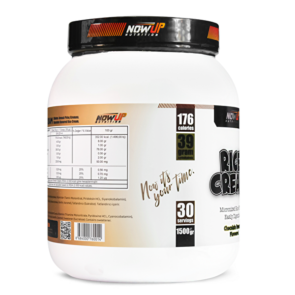 Nowup Nutrition 1500 GR Çikolata Aromalı Hızlı Enerji Kaynağı Rice Cream