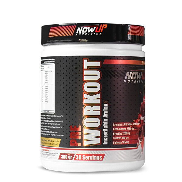 Nowup Nutrition Pre-Workout Vişne Aromalı 360G Amino Asit