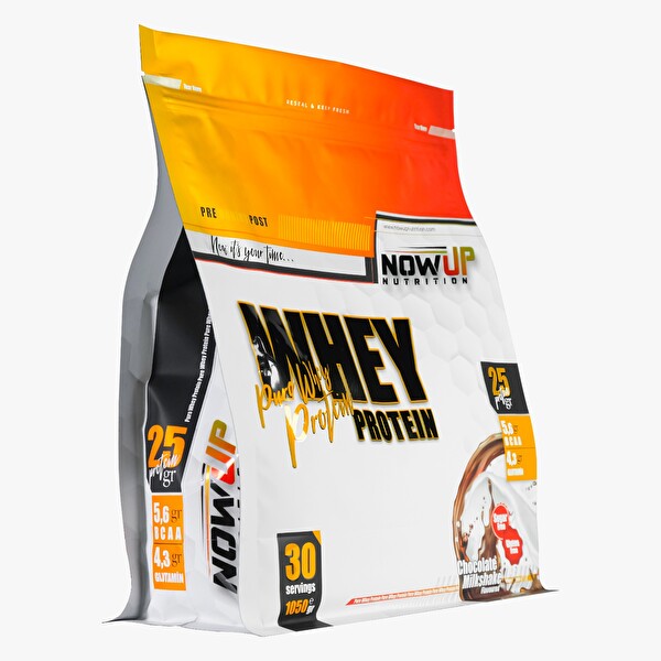 Nowup Nutrition %100 Whey Protein Tozu Çikolata Milkshake Aromalı 1050 GR Kas Gelişimi ve Korunması