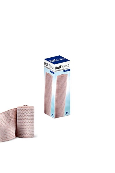 Roll Elast Tıbbi Elastik Bandaj Ten Rengi 15 CM x 3.5 M