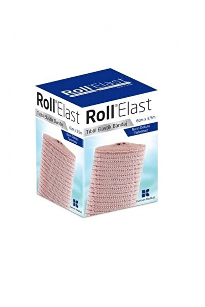 Roll Elast Tıbbi Elastik Bandaj 6 CM x 3.5 M
