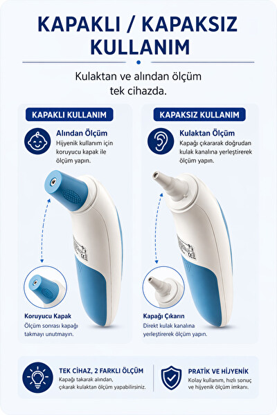 Acura AC-9280 Kulak Alnından Ateş Ölçer