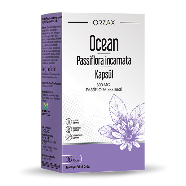 Orzax Ocean Passiflora 30 Kapsül