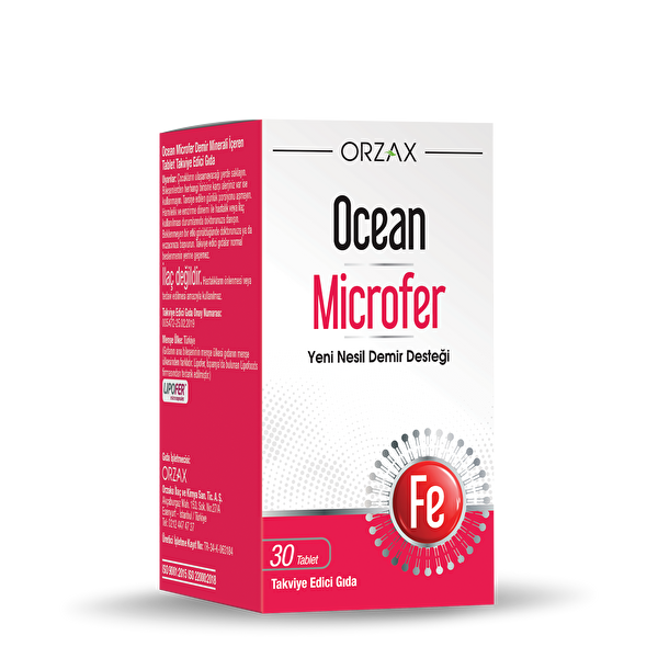 Orzax Ocean Microfer Takviye Edici Gıda 30 Tablet
