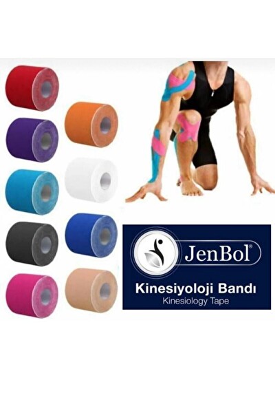 Jenbol Kinesiyoloji Ağrı Bandı 5 CM x 5 M - Pembe