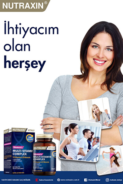 Nutraxin Kadın Multi Vitamin Kompleks 60 Tablet