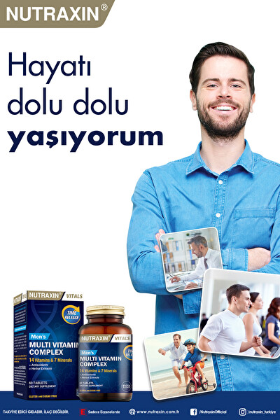 Nutraxin Erkek Multi Vitamin Kompleks 60 Tablet