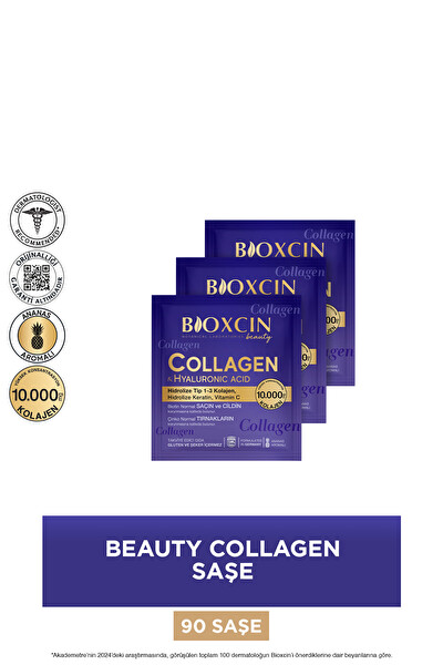 Bioxcin Collagen Hyaluronic Acid Hidrolize Tip 1-3 Kolajen 90 Saşe