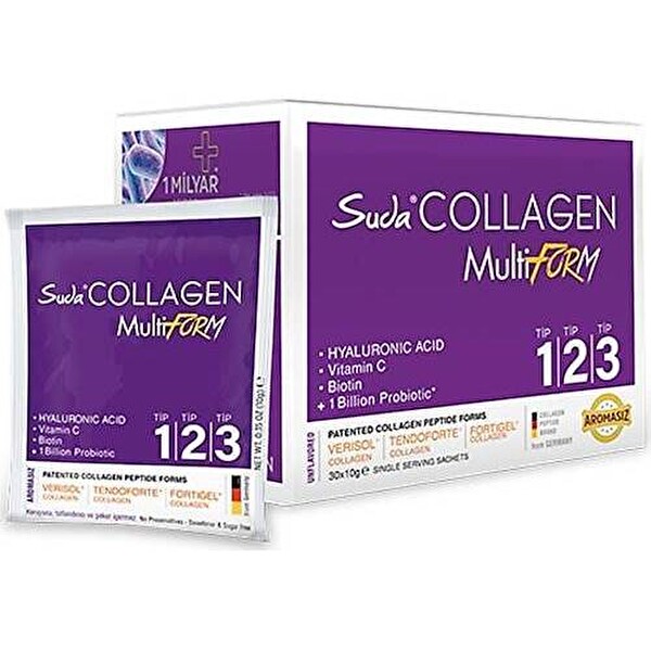 Suda Collagen Multiform 10 GR x 30 Saşe Aromasız Kolajen