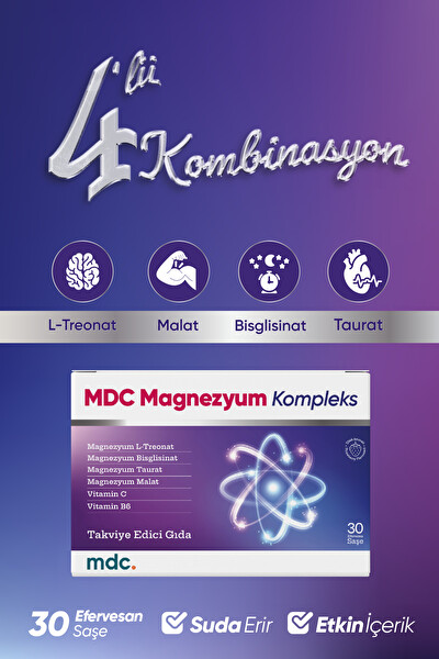 MDC Magnezyum Kompleks 30 Efervesan Saşe