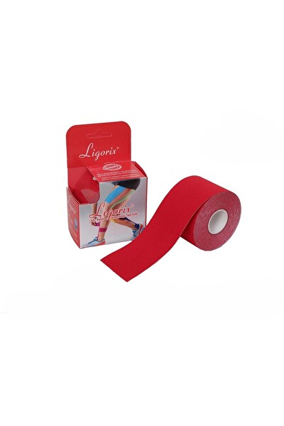 Ligorix Kinesio Tape Ağrı Bandı 5 CM x 5 M Kırmızı