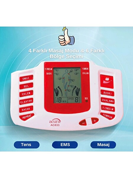Acura AC-833 Elektronik Masaj Aleti
