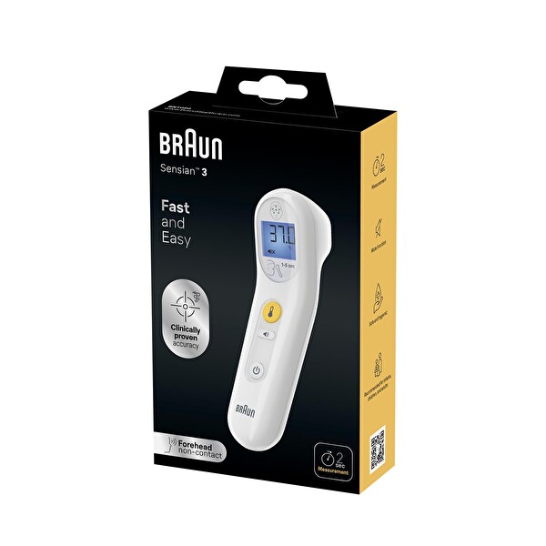 Braun Sensian 3 BNT050EE Temassız Alından Ateş Ölçer