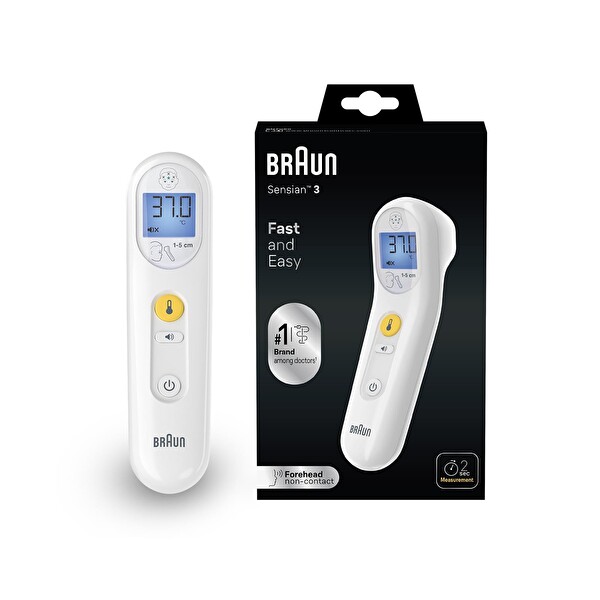 Braun Sensian 3 BNT050WE Temassız Alından Ateş Ölçer