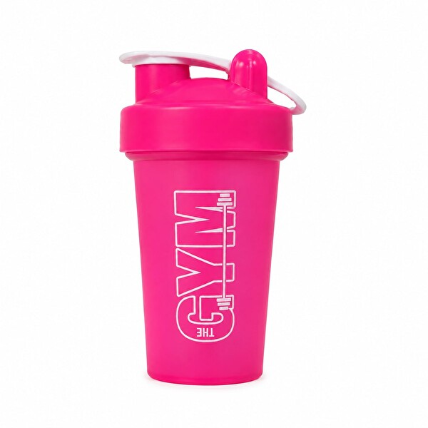 Cool Shaker Gym Shaker 550 ML Ölçekli ve Sızdırmaz Kapaklı Protein Shaker 2'li Set Siyah-Pembe