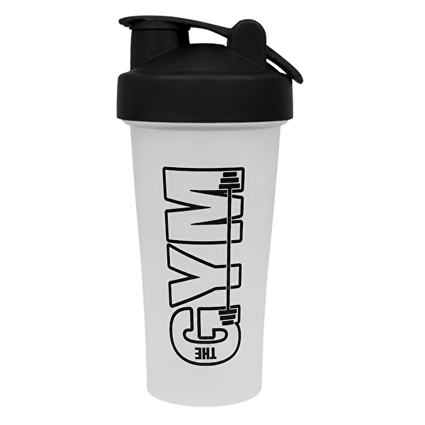 Cool Shaker Gym 650 ML Ölçekli ve Sızdırmaz Kapaklı Protein Shaker Şeffaf