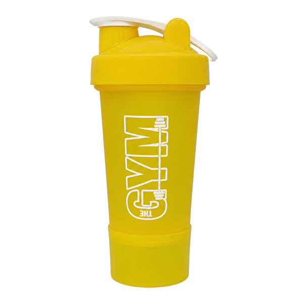 Gym Smart Shaker 550 ML Ölçekli ve Sızdırmaz Kapaklı Saklama Hazneli Protein Shaker