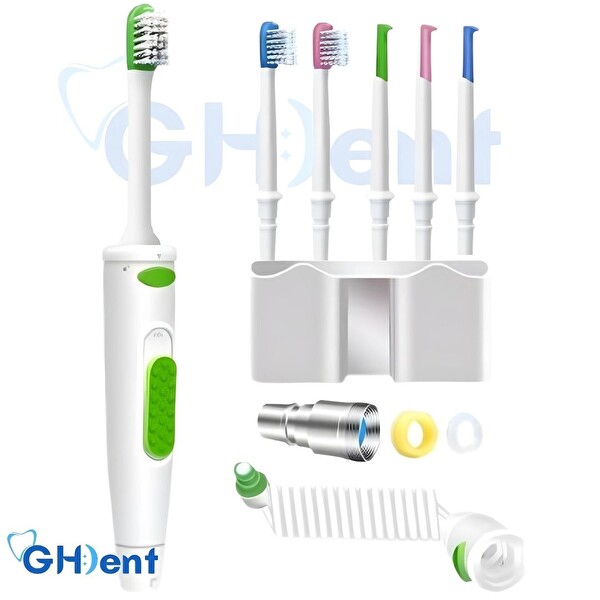 Ghdent SH16 Fırçalı Manuel Ağız Duşu - 6 Başlıklı - Askılıklı