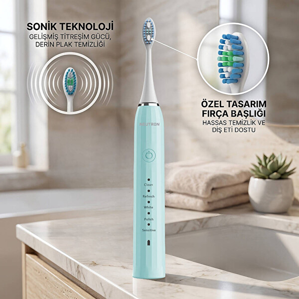Neutron NTL-TB-01EG Şarjlı Sonik Diş Fırçası - Yeşil