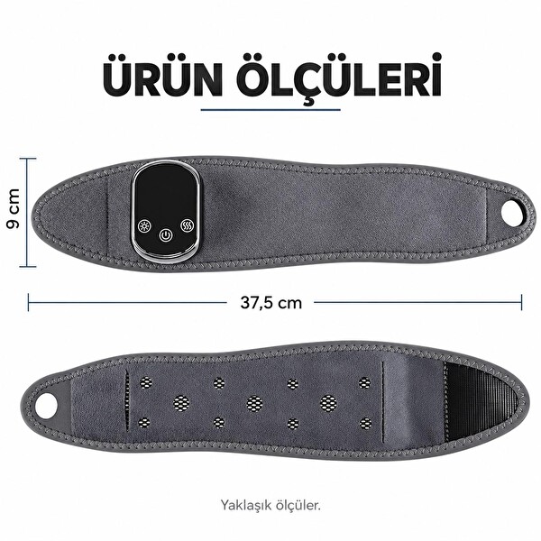 Valkyrie Isıtmalı Titreşimli El Bilek Masaj Aleti Şarjlı 5 Isı Ayarlı 3 Kademeli Masaj Destekli
