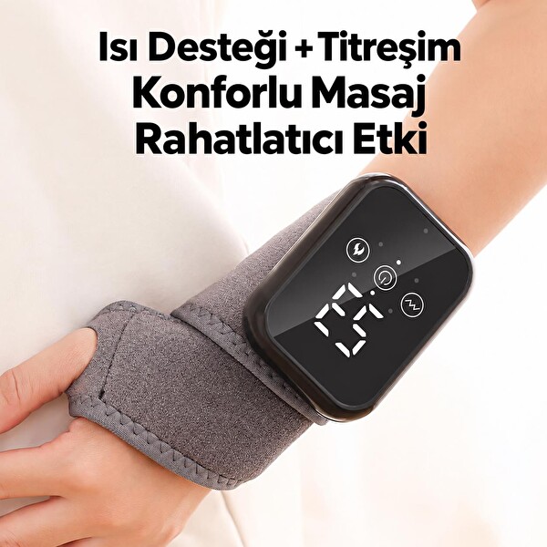Valkyrie Isıtmalı Titreşimli Bilek Masaj Aleti 2000 mAh Şarjlı 3 Isı 3 Titreşim Kademeli