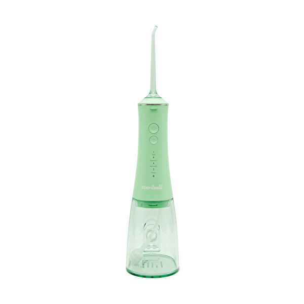 Steriball Oral Irrigator 4 Mod 360 Derece Döner Başlık 0.60 MM İnce Su Akışı Ağız Duşu Yeşil