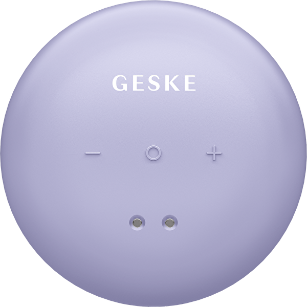 Geske Titreşimli LED Terapili Sonic Cool & Warm Yüz ve Vücut Masaj Cihazı Mor