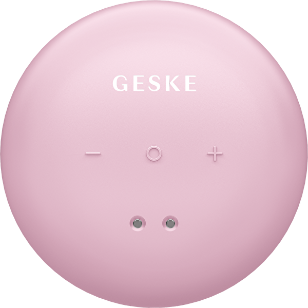 Geske Titreşimli LED Terapili Sonic Cool & Warm Yüz ve Vücut Masaj Cihazı Pembe
