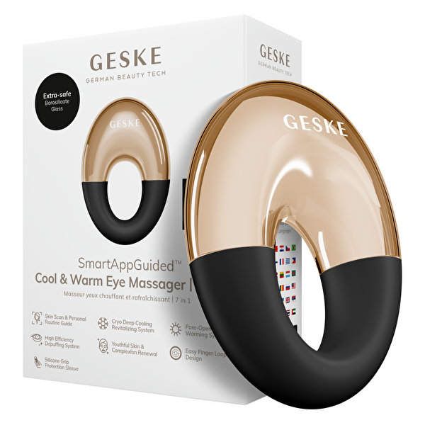 Geske Soğutmalı ve Isıtmalı Göz Masaj Aleti Siyah GK000702