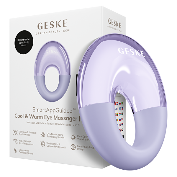 Geske Soğutmalı ve Isıtmalı Göz Masaj Aleti Mor GK000702