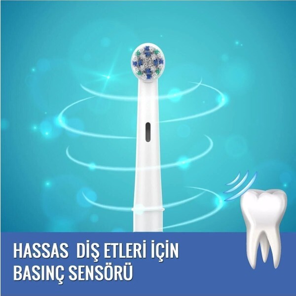 Direct Nexus Elektrikli Diş Fırçası Yedek Başlığı 4'lü - Beyaz Orta Sert ve Ultra Yumuşak Kıllı