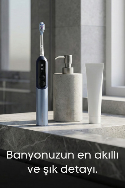 Neutron NTL-TB-12PB Dijital Ekranlı Şarjlı Sonik Diş Fırçası Mavi