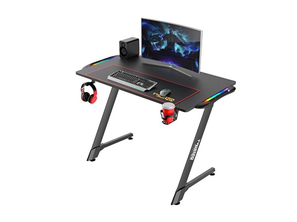 Twisted Minds Z Design Karbon Fiber RGB E-Spor Oyuncu Masası