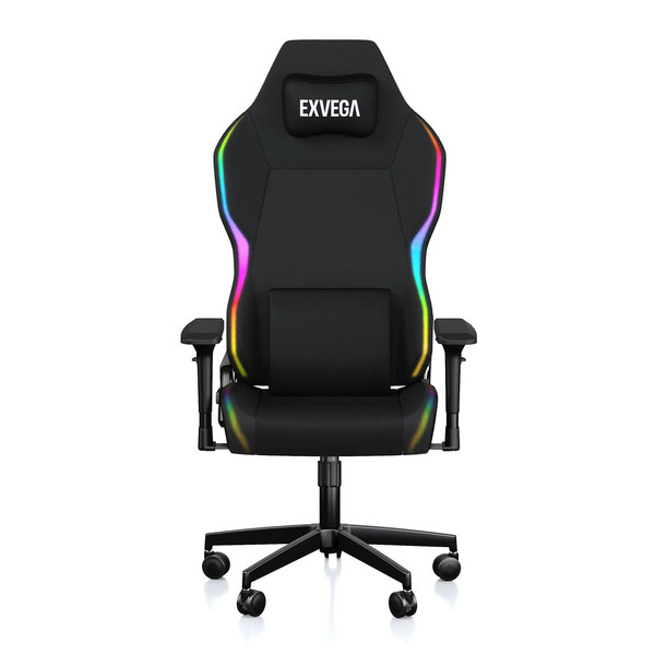 Exvega Lunar Active 2024 Serisi Dokuma Profesyonel Gaming Oyuncu Koltuğu Siyah