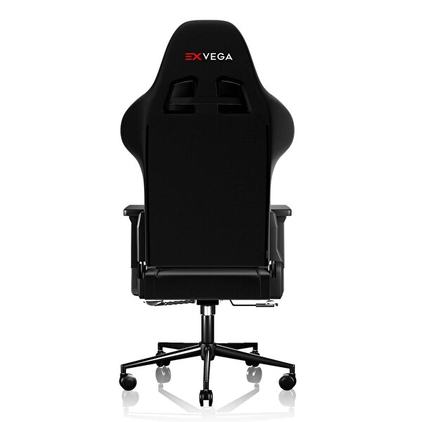 Exvega Vesta 2024 Serisi Dokuma Kumaş Profesyonel Gaming Oyuncu Koltuğu Siyah