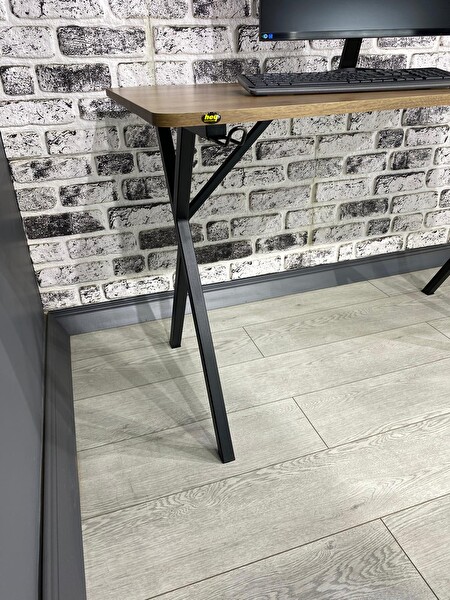 Hey Modüler Mobilya Heygaming 120 CM Ceviz Siyah Profesyonel Oyuncu Masası