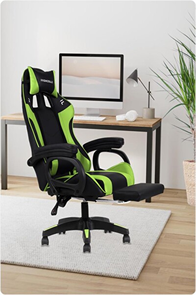Fashcolle Dynamic Masajlı Oyuncu Koltuğu Yeşil