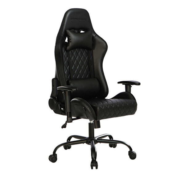 Adore Mobilya Gaming Prime-X Profesyonel Oyuncu Koltuğu Siyah Suni Deri 69x119.5-130x76 CM