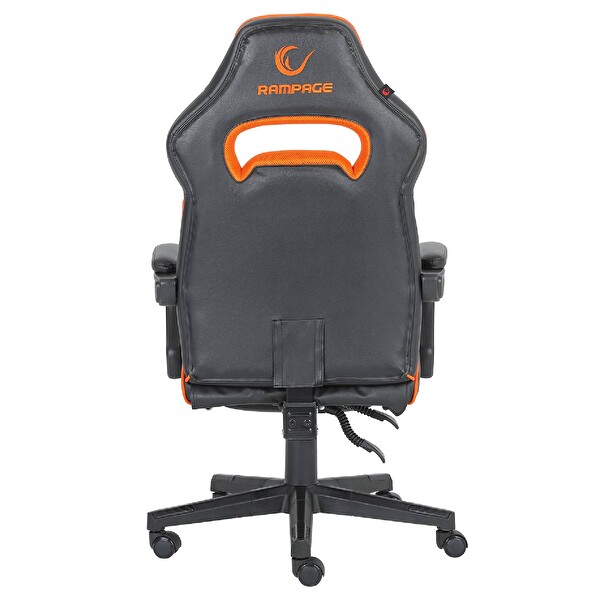 Rampage KL-R12 Lumos Deri Siyah-Turuncu Oyuncu Koltuğu