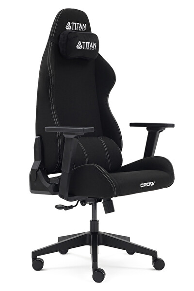 Titanseat Crow Black Kumaş Oyuncu Koltuğu