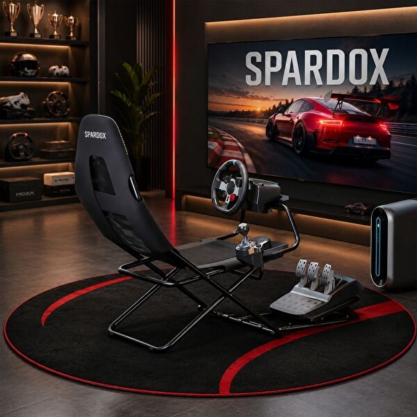 Spardox DX10 Katlanabilir Yarış Simülatörü Kokpiti