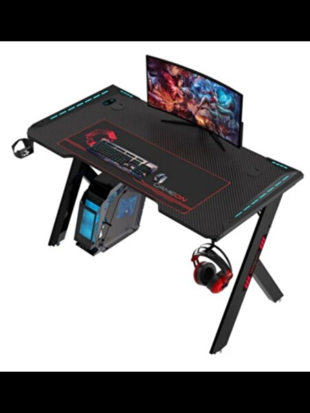 Gameon Hawksbill Serisi Rgb Akıcı Işıklı 120-60-72 Cm 800×300×3 MM Oyuncu Masası- Fare Altlığı