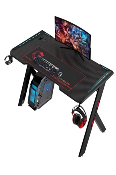Gameon Hawksbill Serisi Rgb Akıcı Işıklı 120-60-72 Cm 800×300×3 MM Oyuncu Masası- Fare Altlığı