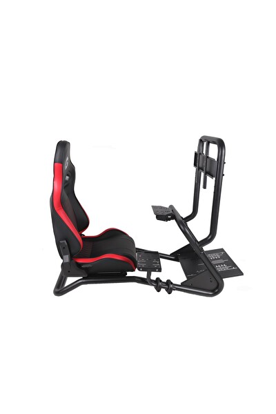 Gameon GOMPRX-6013 Master Pro X Yarış Oyun Simülörü Kokpiti Kırmızı Siyah