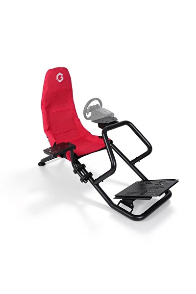 Gameon GOFPR-6021 Flex Pro Yarış Oyun Simülatörü Kokpiti - Kırmızı Siyah