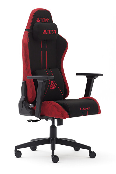 Titanseat Kairo Kırmızı Kumaş Oyuncu Koltuğu