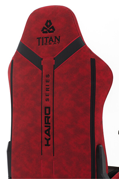 Titanseat Kairo Kırmızı Kumaş Oyuncu Koltuğu