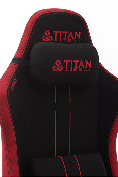 Titanseat Kairo Kırmızı Kumaş Oyuncu Koltuğu